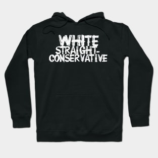 White Straight Conservative Hoodie